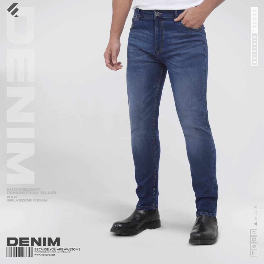 Mens Denim Jeans  - Indigo