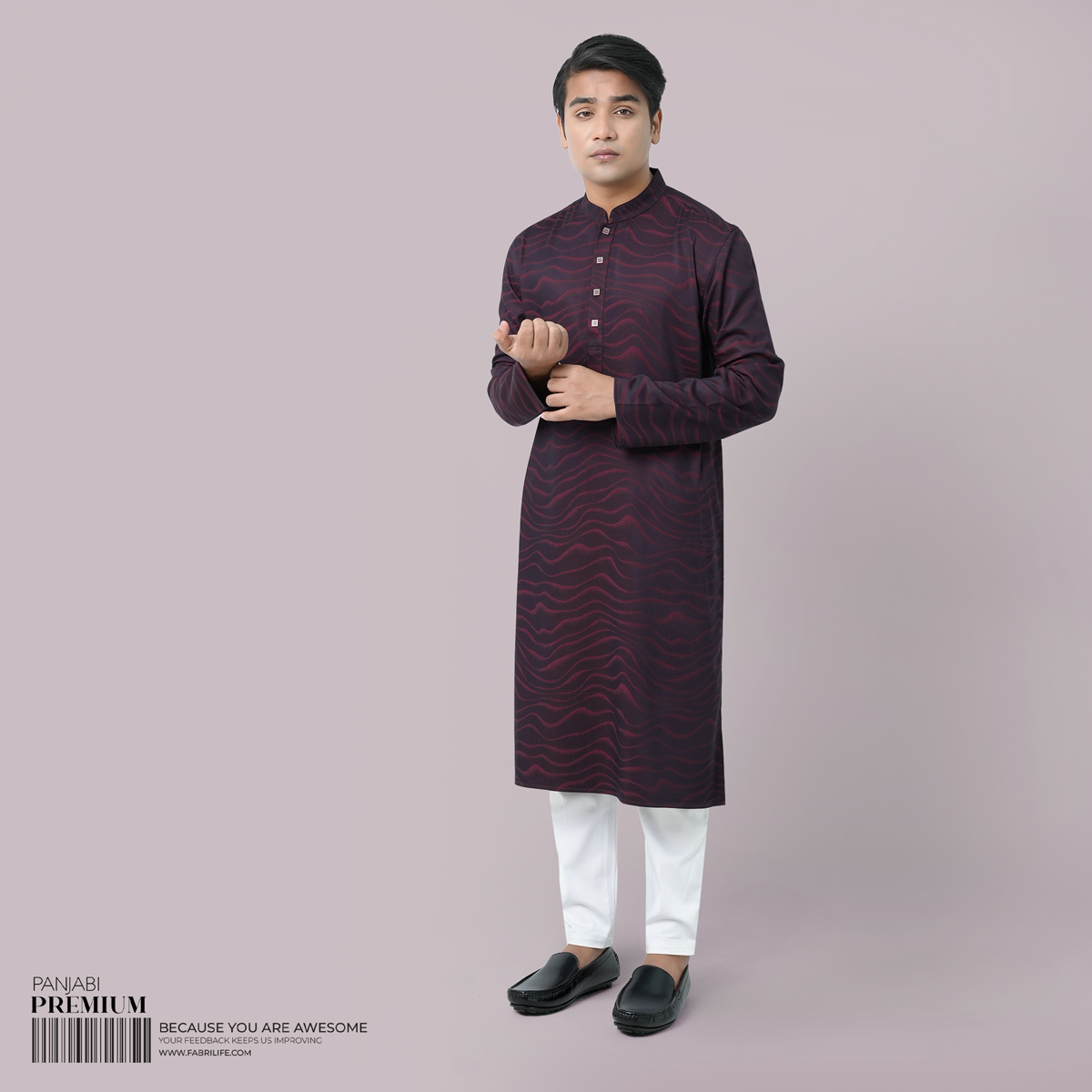 Premium Jacquard Panjabi - Qalb 