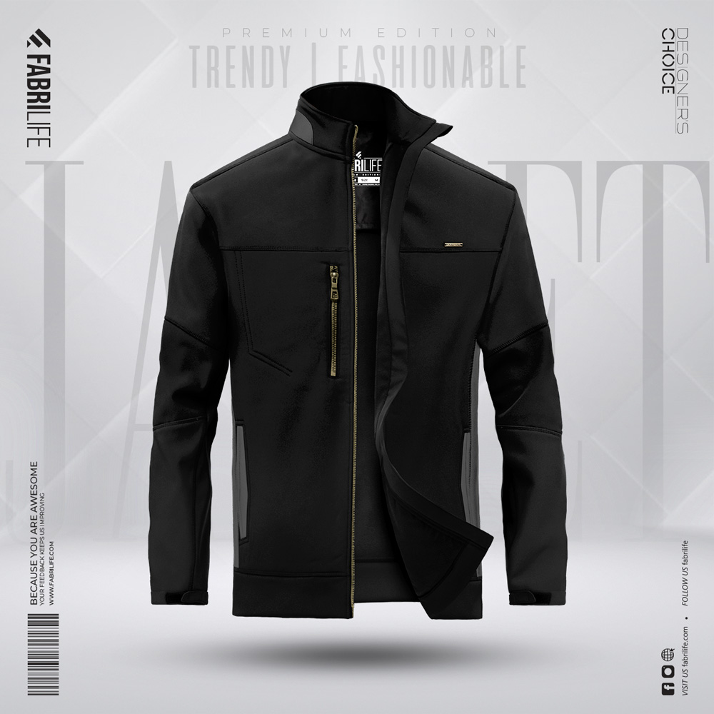 Mens Premium Jacket - Solstice (Black)