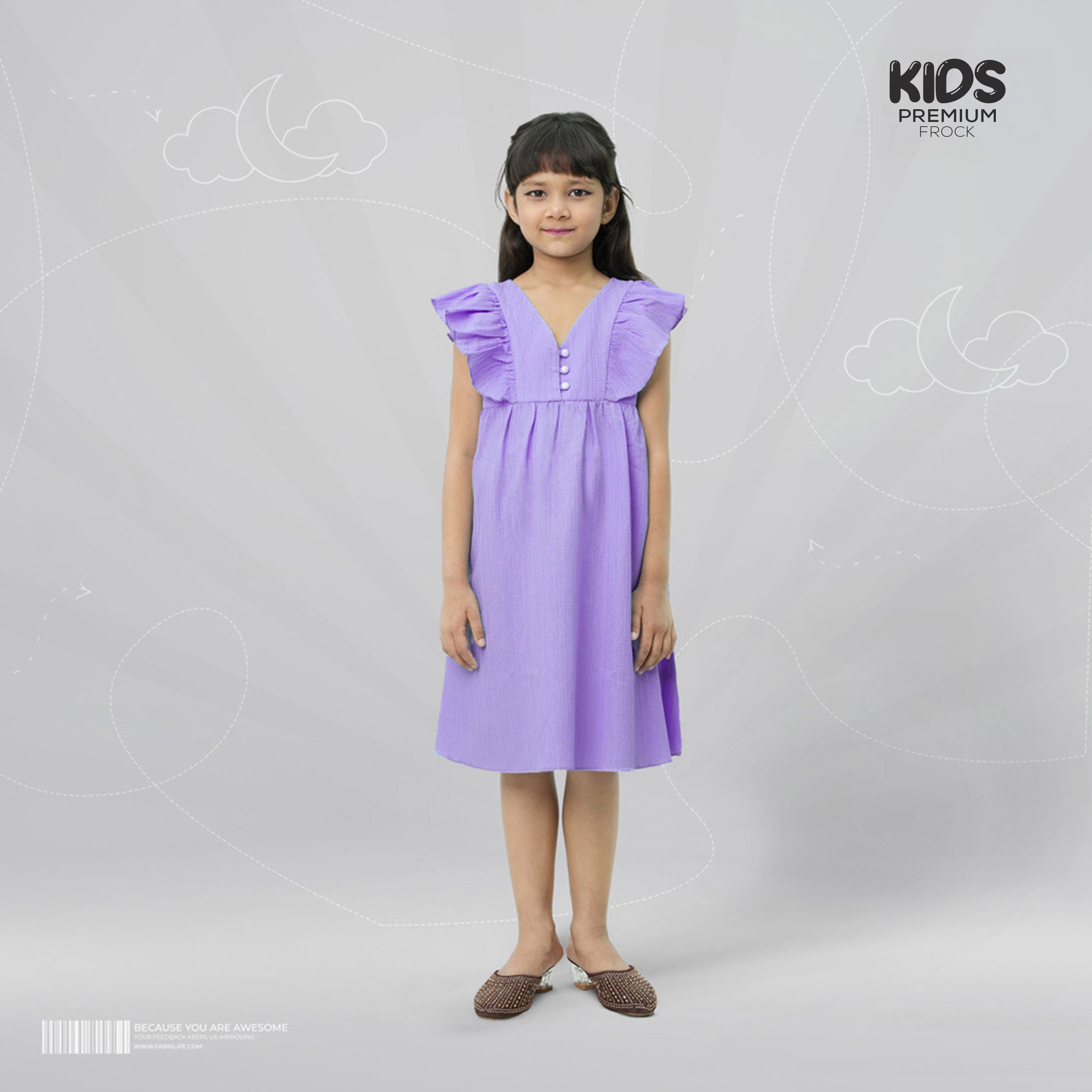 Girl Premium Frock - Lavenia