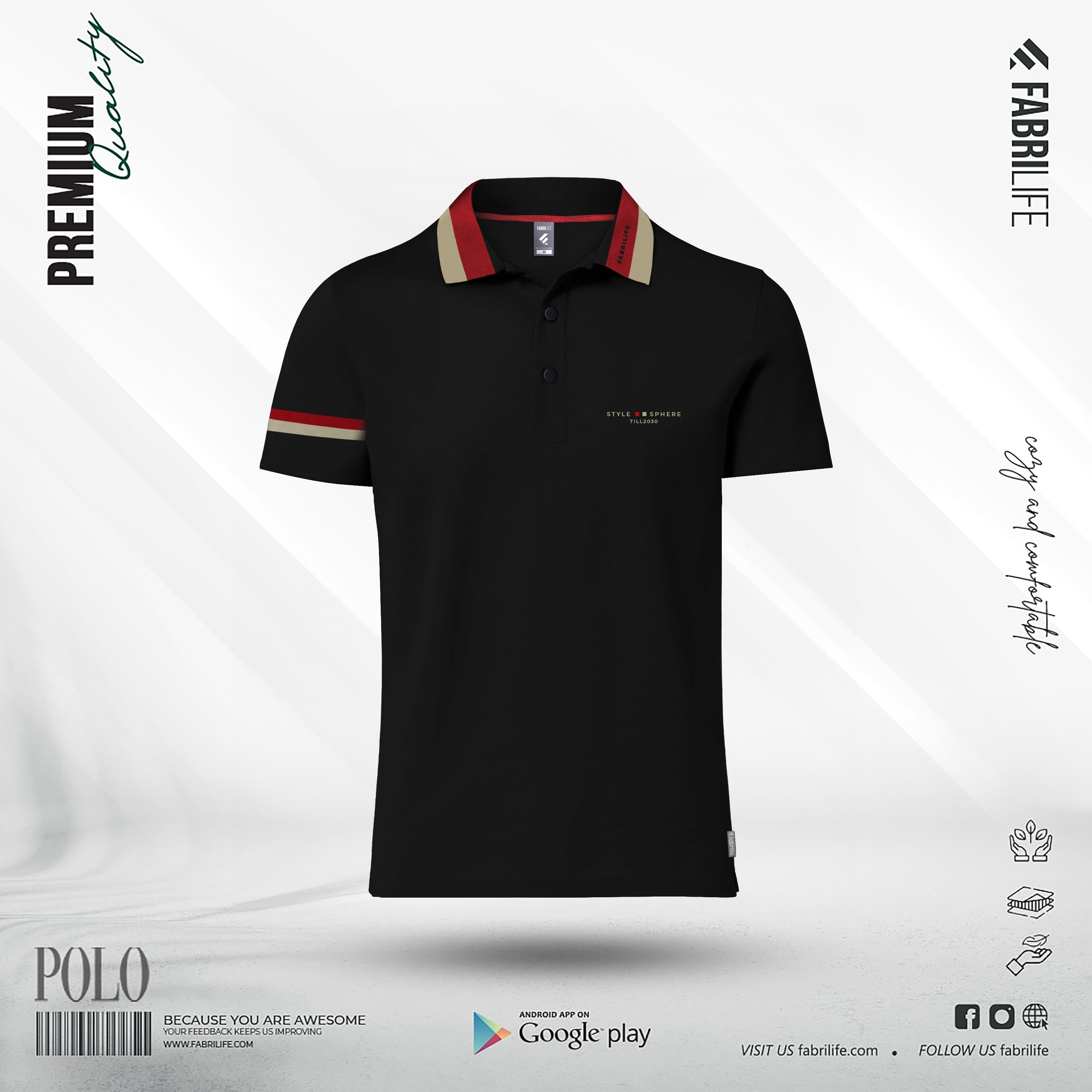 Premium Designer Edition Double PK Cotton Polo - Style Sphere