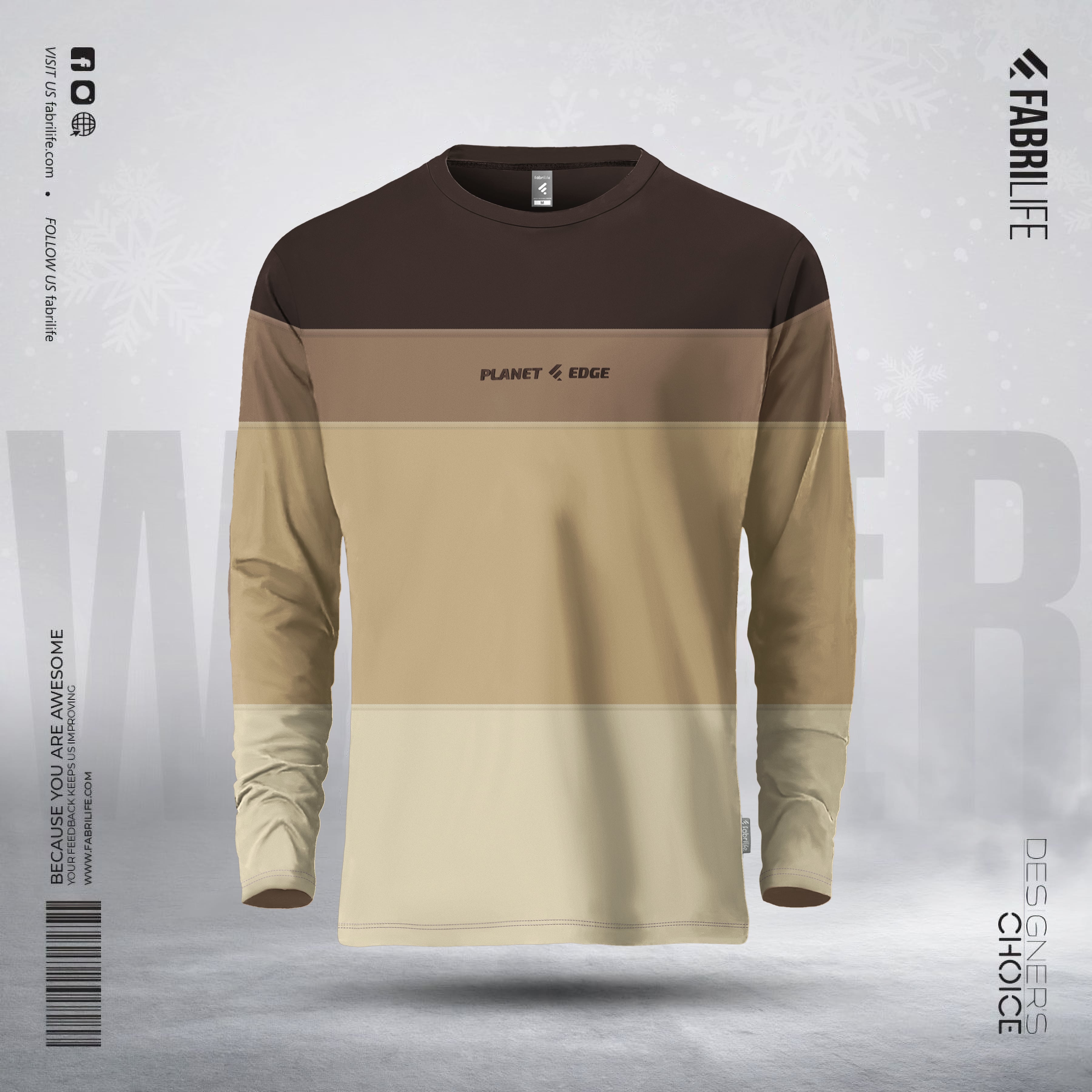 Mens Premium Full Sleeve Tshirt - Planet Edge