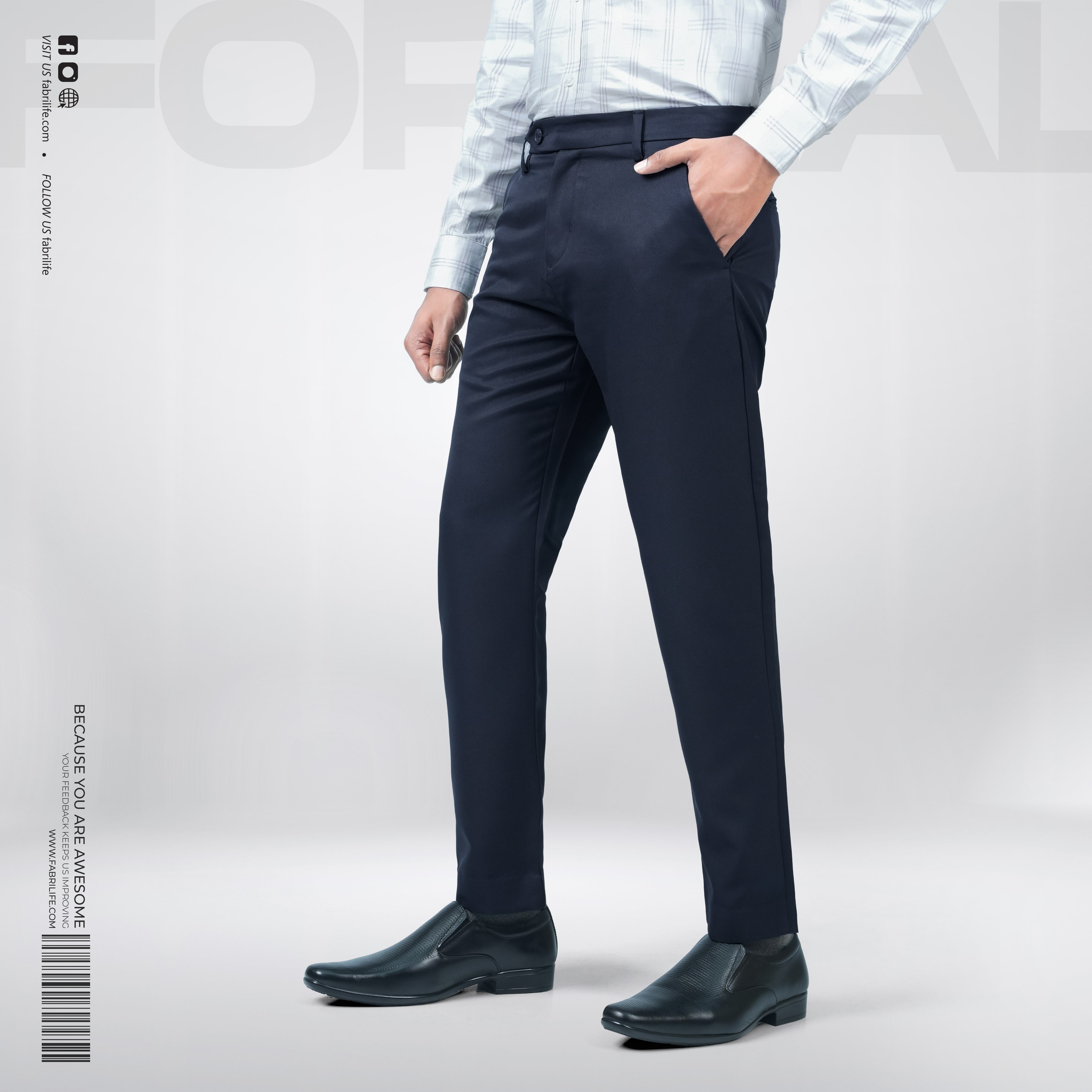Mens Premium Formal Pant - Urban Slate