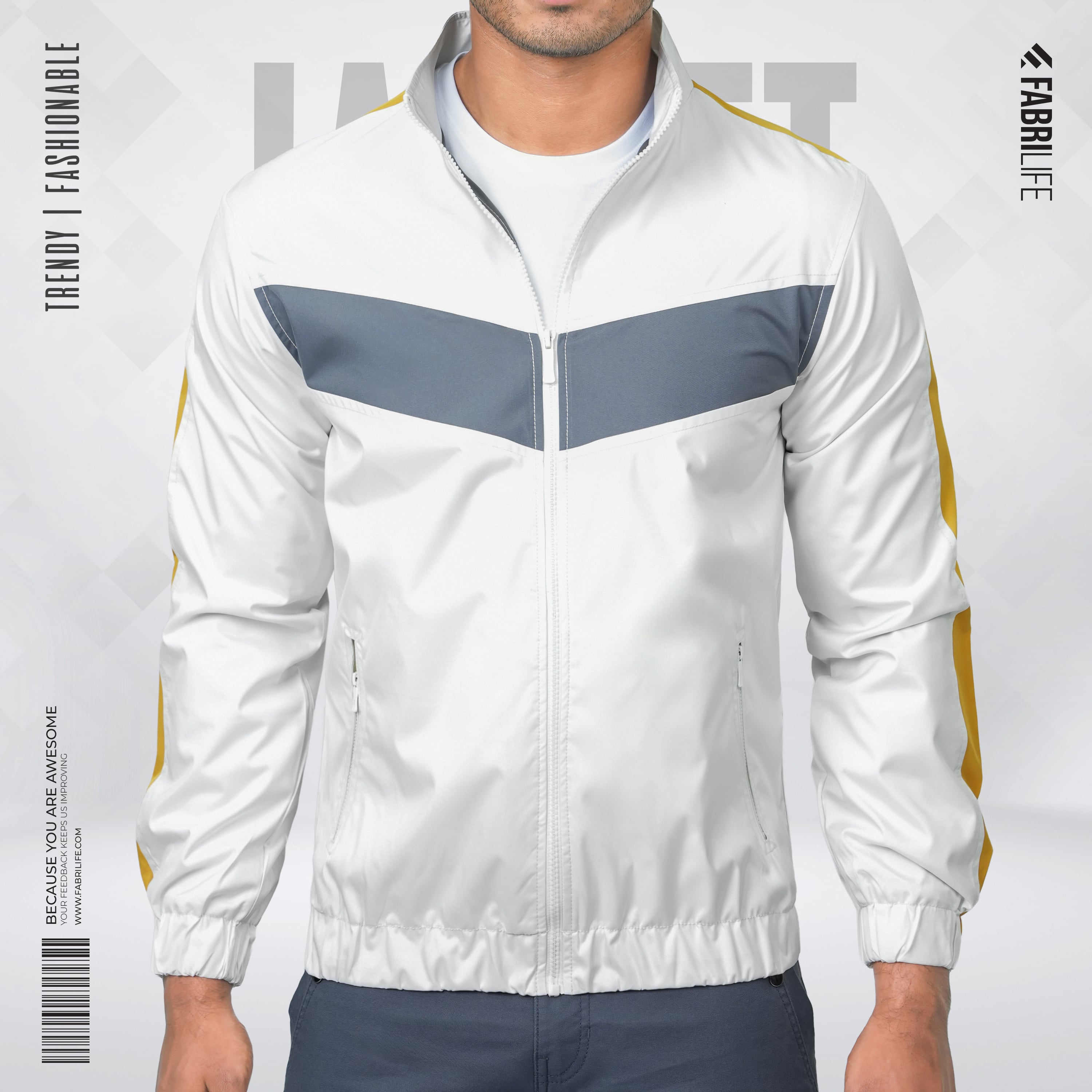 Mens Premium Jacket -  Creamite
