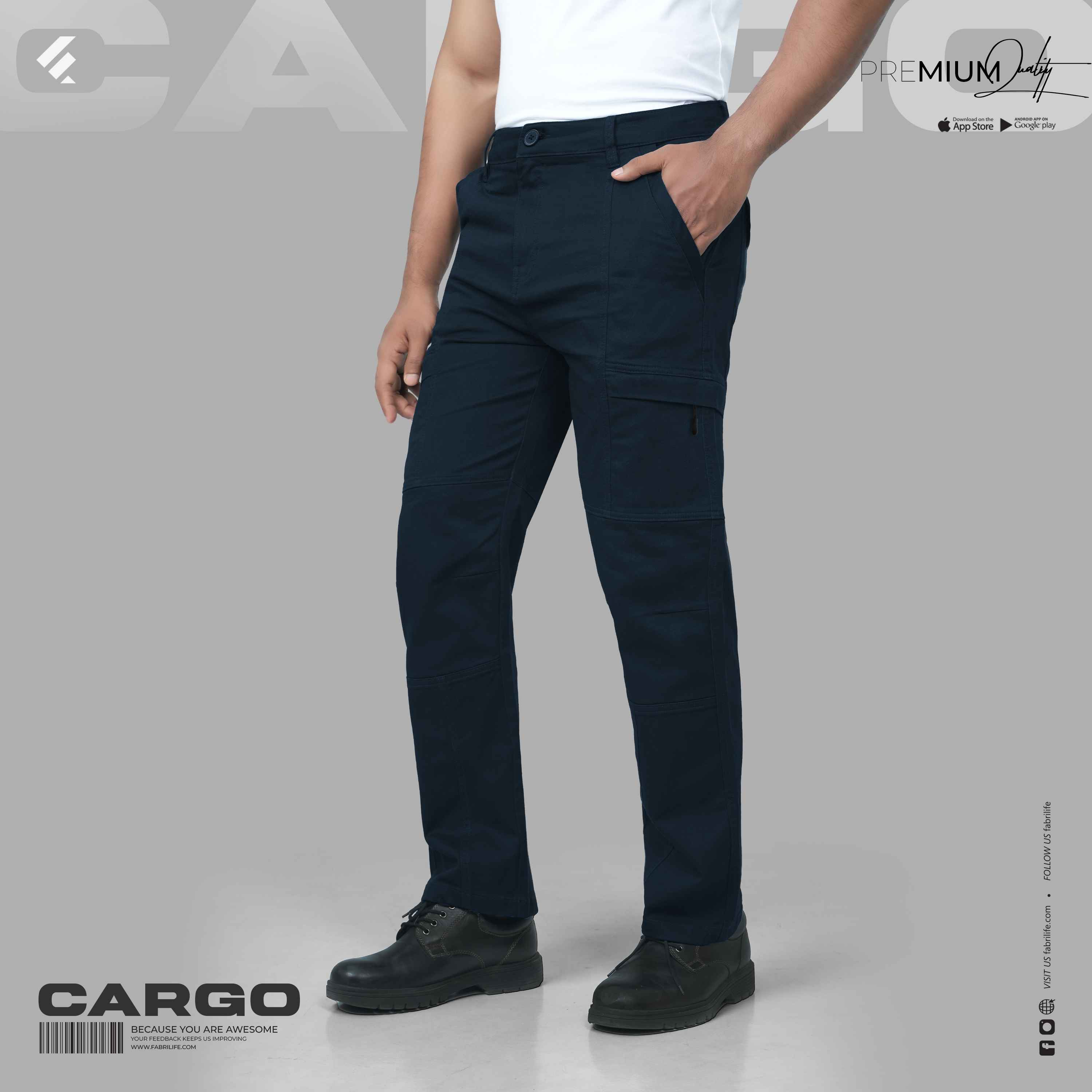 Mens Premium Cargo Pant [6 Pocket] - Bulaverd