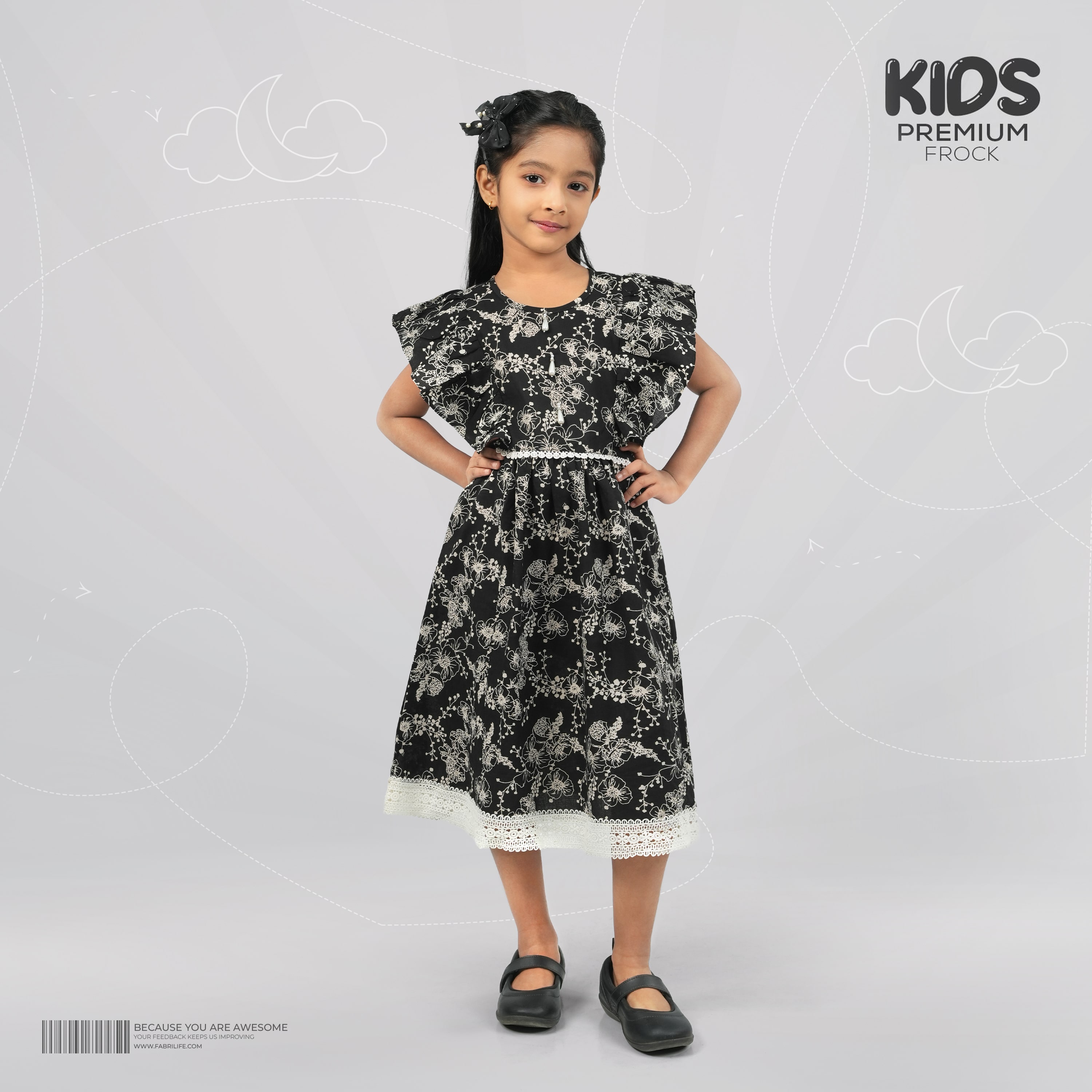 Girl Premium Frock - Yelline