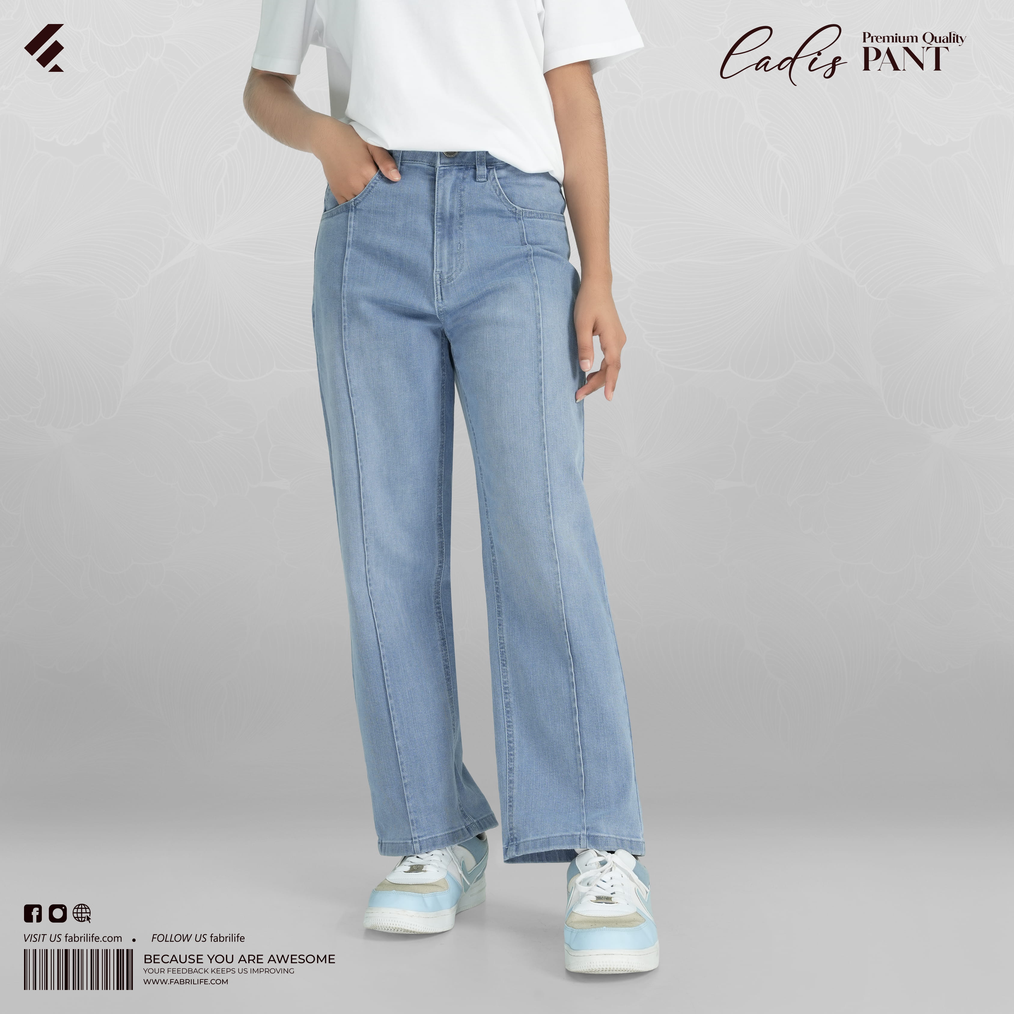 Women Premium Denim - Blue Dove